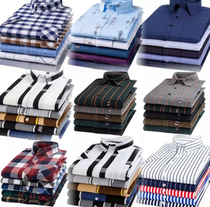 เสื้อเชิ้ตแขนยาวผู้ชาย สีพื้น คอตั้ง ผ้าคอตตอน/โพลีเอสเตอร์ ป๊อปลิน กันยับ แห้งเร็ว เป็นมิตรกับสิ่งแวดล้อม สไตล์สมาร์ทแคชชวล - Product Image 3