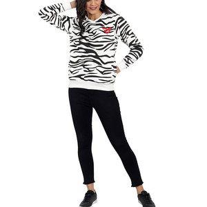 Top corto de manga larga con diseño personalizado para mujer, Sudadera con capucha para ropa de gimnasio, sudaderas informales con hombros descubiertos y sublimación para mujer - Product Image 1