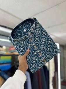 Vente chaude Maruti Mode Indien Traditionnel Porter Broderie Miroir Travail Multicolore À Manches Longues Coton Fête De Mariage Kurta - Product Image 6