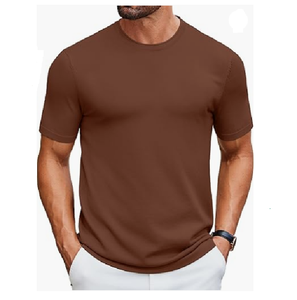 Camiseta de algodón orgánico 100% de gran tamaño personalizada de 190gsm para hombre con hombros caídos y patrón sólido de Bangladesh - Product Image 1