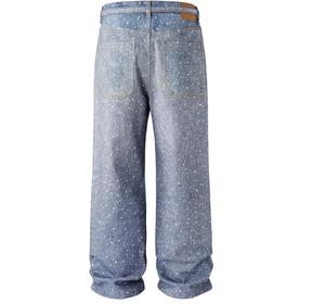 Fabricación al por Mayor Miden International, Jeans de Mezclilla Personalizados para Hombre con Pedrería, Jeans con Perlas Brillantes, Pantalones de Mezclilla de Pierna Ancha Chic, Unisex. - Product Image 5
