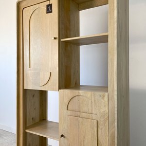 Étagère en bois de manguier Monaco Armoire de rangement artisanale en bois massif - Product Image 4