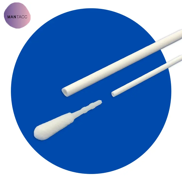 Customized Disposable Anus Fecal Flocked Swabs For Intestinal Genetic Testing Fecal Sample Collection