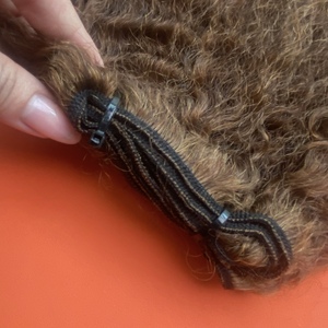 ผมเวียดนามแบบหยิกธรรมชาติ ผมพม่าแบบหยิกธรรมชาติ  ผมต่อแบบมัด  ผมมนุษย์แท้แบบไม่ผ่านกระบวนการ  จัดเรียงเกล็ดผม - Product Image 4