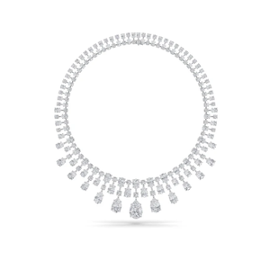 สร้อยคอเพชรสีโรสโกลด์หรูหราพร้อมหินเจียระไนผสมดีไซน์รูปหยดน้ำที่สวยงามเหมาะสำหรับโอกาสพิเศษ - Product Image 2