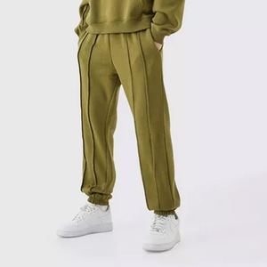 Fabrication sur mesure 2024 Boxy surdimensionné hommes lavage à l'acide blanc survêtement avec qualité supérieure de coton polaire survêtements pour hommes - Product Image 5