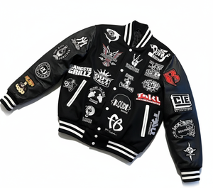 Veste universitaire en mélange de laine haut de gamme avec broderie personnalisée OEM/ODM disponible pour les marques d'entreprise et de mode - Product Image 1