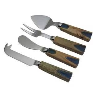 Vente chaude Design Unique En Acier Inoxydable Couverts À Fromage Ensemble Restaurant Mariage Service Fromage Beurre En Métal Cuisine Trancheuse - Product Image 6