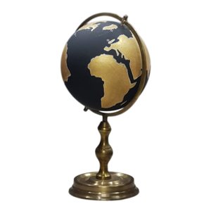 Globo de inspiración vintage hecho de metal fuerte para acentos de decoración sofisticados en entornos personales y profesionales - Product Image 2