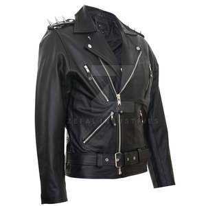 New Style Lightweight Custom Windproof Waterproof Breathable <b>Men</b> <b>Leather</b> <b>Jacket</b> with Stand Collar and Front Logo Winter Fashion - Product Image 3