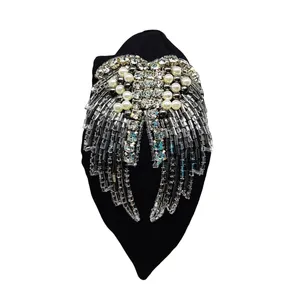 Elegantes diademas con cuentas para mujer, accesorios de moda para el cabello, tocados de belleza a la moda - Product Image 4