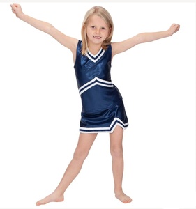Ensemble uniforme de cheerleading 2 pièces pour femmes, personnalisable par sublimation, comprenant un débardeur court et une jupe - Product Image 1