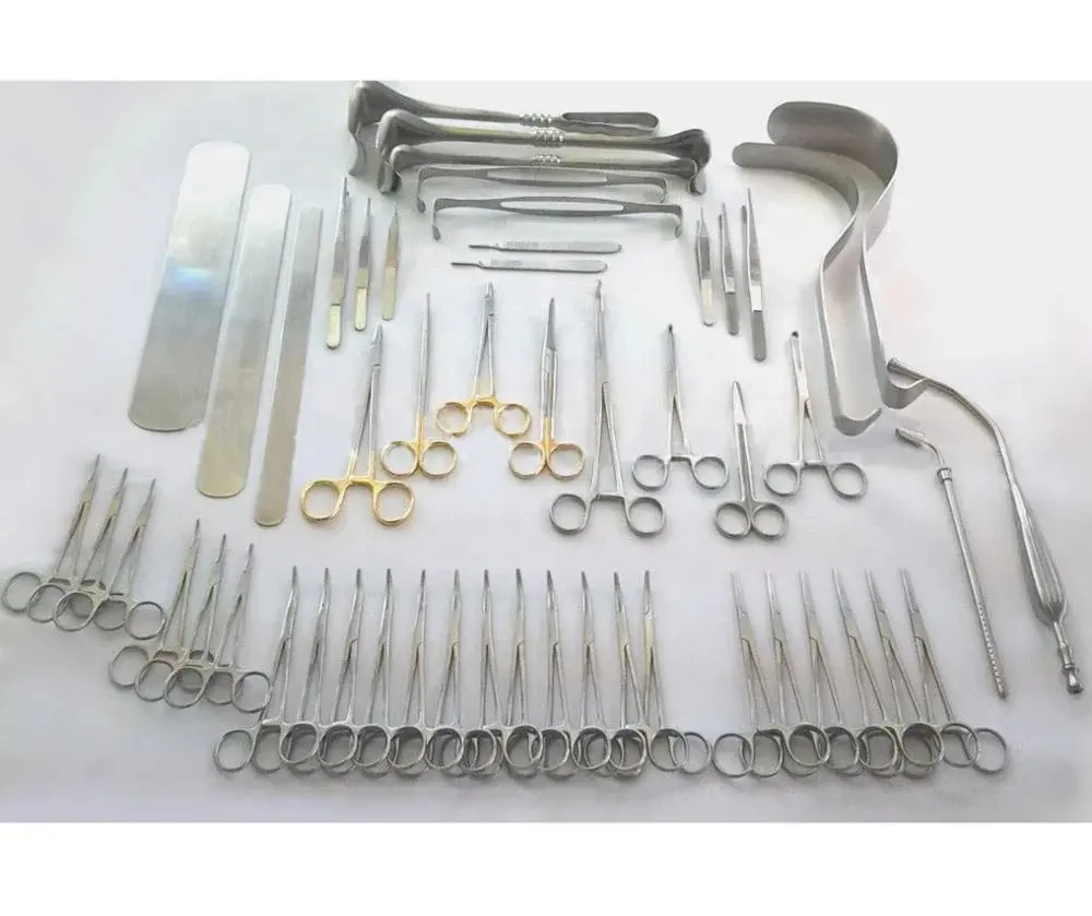 Set di strumenti addominali per laparotomia di alta qualità 104 pezzi strumenti chirurgici chirurgia medico addominale set di strumenti