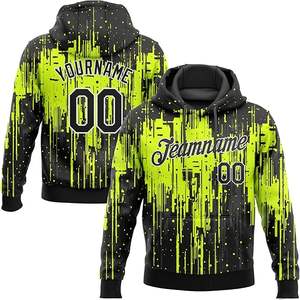 Sudadera con capucha para hombre con estampado de logotipo personalizado DIY de alta calidad, talla americana, 100% poliéster, sublimación lisa - Product Image 1