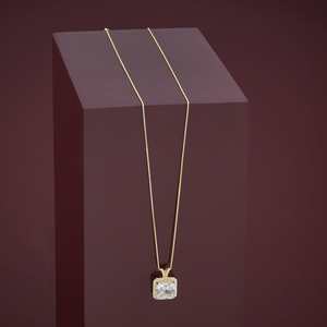 Vintage Rhodium-Plated Diamond & Pearl Pendant on <b>Rope</b> <b>Chain</b> 92.5 Silver Bezel Setting Animal Shape - Product Image 3