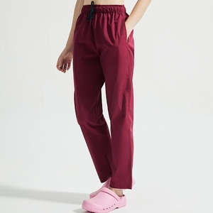 Pantalones quirúrgicos de pierna acanalada a la moda informal para mujer, tejidos para Hospital, quirófano, clínicas, médicos, enfermeras, SPA, pantalones de trabajo - Product Image 3