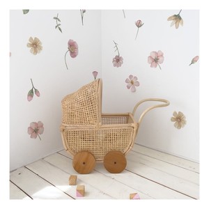 Cochecito de ratán natural para bebé, cochecitos hechos a mano, juguetes para niños, tendencia caliente, juguete ecológico para niños y niñas - Product Image 1