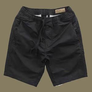 Haute qualité 100% coton classique Bermudas pour hommes décontracté printemps/automne jean pantalon solide motif conception - Product Image 3