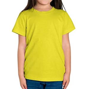Ropa de moda para niños, último diseño sólido de gran tamaño de camiseta de Color, fabricante de fábrica al por mayor, precio barato para niñas - Product Image 1