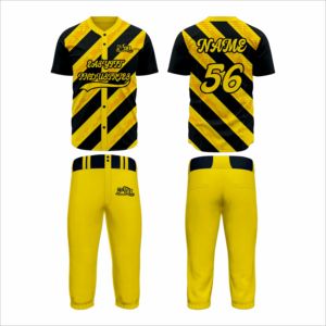 Conjuntos de Uniformes de Béisbol Personalizables, Elegantes y Sólidos, Ropa Deportiva de Equipo, Secado Rápido, 100% Poliéster, Impresión Digital, Unisex - Product Image 4