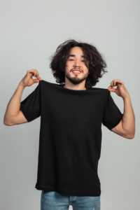 เสื้อยืดลำลองผู้ชาย IMRON คุณภาพสูง 180gsm ผ้าฝ้าย 100% ทอแบบริบ ทรงปกติ แขนสั้น คอกลม ลายเรียบ - Product Image 4