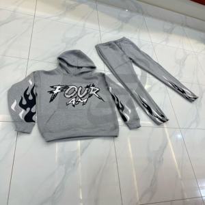 Sudadera con Capucha Unisex de Tallas Grandes al por Mayor, Estilo Streetwear, con Estampado de Letras en Relieve, Personalizada, de Tejido Grueso - Product Image 1