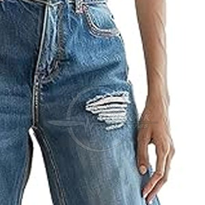 Pantalones de verano de algodón puro para mujer Diseño de pierna ancha personalizado con estilo frontal plano Fabricación al por mayor - Product Image 5