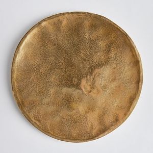 Plateau de service en fonte d'aluminium avec bord surélevé et éclat antique pour réceptions de mariage ou repas de vacances - Product Image 5