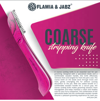 Couteau à démêler Flamia & Jabz pour chien, couteau à carder pour peigne à poils de terrier, peignes en acier inoxydable pour renard, chat, chien, cheval, peigne en bois