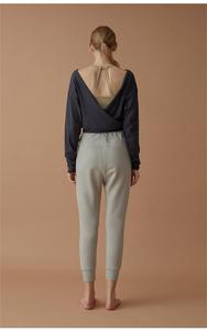 Venta al por mayor de Otoño de moda cuello en V sudaderas con capucha para las mujeres Blusa de manga larga chándal informal - Product Image 6