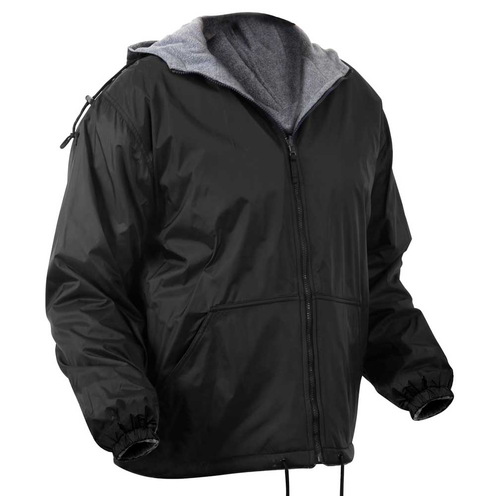 Veste d'extérieur avec capuche amovible doublée de molleton coupe-vent longue veste de pluie en Nylon veste de pluie chaude plus épaisse polaire doublée jack