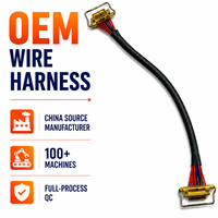 Kabel Harness LVDS Kustom dengan Konektor Pengunci Logam Dua Ujung dan Isolasi PVC untuk Layar LCD Industri dan Penggunaan Peralatan Rumah Tangga