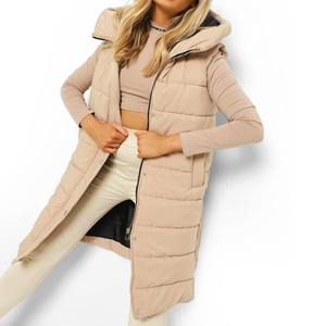 Dernier style Veste d'hiver matelassée longue pour femme personnalisée Imperméable Respirante Haute qualité - Product Image 4