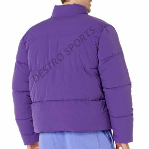 Venta caliente chaquetas puffer OEM hombres ligero resistente al agua transpirable de talla grande puffer a prueba de viento al aire libre de manga larga - Product Image 4