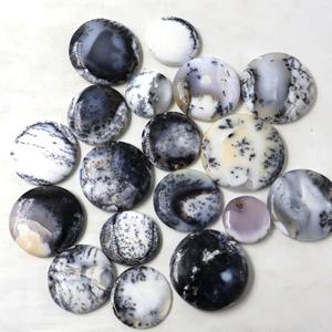 High Quality 100% Natural <b>White</b> Dendrite Opal Loose Gemstones Best Quality Cab for Making Jewelry Calibrated Size Mix Shape - Product Image 3