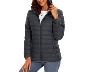 Chaqueta de invierno para mujer, acolchada rellena de poliéster con características impermeables a prueba de viento y transpirables, diseño de burbujas para mayor comodidad y estilo - Product Image 3