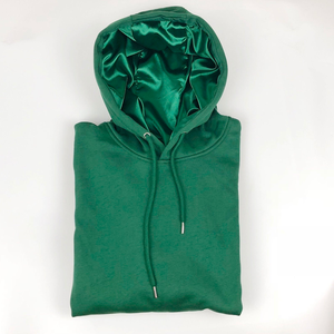 Venta al por mayor de sudaderas con capucha forradas de satén personalizadas para hombres Unisex Oversize 100% algodón Sudadera con capucha de invierno - Product Image 6