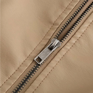 Chaquetas de Cuero para Mujer de Alta Calidad y Bajo Precio, Diseño Más Reciente 2025, Moda Femenina, Impermeables, Ecológicas, de Lino y Algodón, al por Mayor - Product Image 4