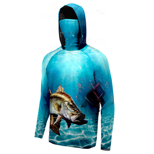 Camisas de pesca de secado rápido sublimadas personalizadas que absorben la humedad con protección UV - Product Image 1