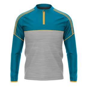 ซิปด้านบน GAA แบบปรับแต่งได้ซิปครึ่ง1/4ฟุตบอลผ้าเกลิค100% โพลีเอสเตอร์ - Product Image 5