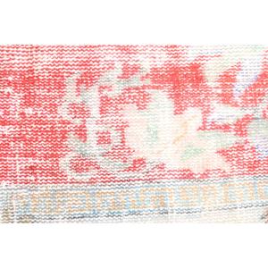 Alfombra Turca Vintage de 3.2x3.3 pies, Alfombra Abstracta Roja - Product Image 5