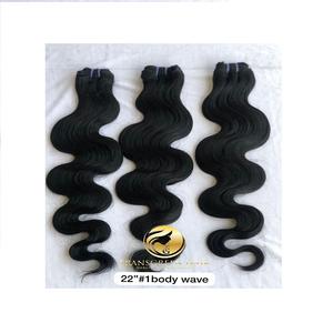 Cheveux indiens vierges à double trame, 22 pouces, couleur naturelle, pour exportation # Extensions de cheveux humains ondulés noirs pour femmes - Fournisseur - Product Image 6