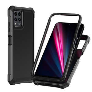 เคส T-Mobile Revvl 6 Pro 5G/Revvl 6X Pro แบบ TPU หนาพิเศษ พร้อมกรอบ PC สีดำ - Product Image 1