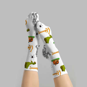 Calcetines de impresión Digital 3D personalizados de alta calidad para mujer, transpirables, sublimados, longitud de tripulación, temporada de otoño 2025 - Product Image 3