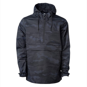 Venta al por mayor personalizado en blanco plegable fino Nylon Vintage Retro Anorak Sudadera con capucha 2025 hombres cortavientos, chaqueta - Product Image 5