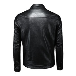 Customize Multi-Pockets <b>Sheepskin</b> <b>Jackets</b> Genuine Leather Top Quality Fashion <b>Jacket</b> Stylish Turn-Down Collar <b>Jacket</b> For <b>Men</b> - Product Image 4