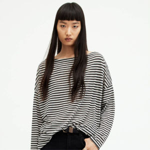 Camisetas de manga larga teñidas lisas ajustadas elásticas para mujer Camiseta de manga larga para adultos Nueva llegada Marca de servicio OEM - Product Image 6