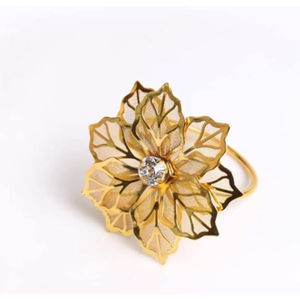 Nouveau classique maison dessus de table rond de serviette de luxe qualité or métal rond de serviette et support vente chaude Ramadan serviette accessoires - Product Image 6