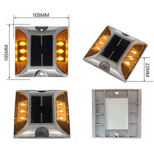 공장 태양 교통 도로 스터드 하이 플래시 교통 경고등 도로 스터드 Ip68 고부하 용량 <span class=keywords><strong>Led</strong></span> 알루미늄 태양열 도로 스터드 - Product Image 3