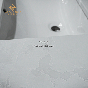 Nv2007 bền thạch anh Vanity Tops prefab phòng tắm bàn với bồn rửa Việt Nam trực tiếp nhà sản xuất - Product Image 5